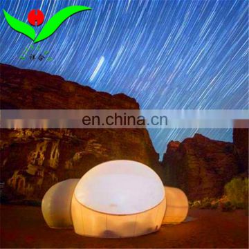 Best PVC tarpaulin waterproof bubble inflatable transparent yurt tent for rent