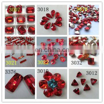 Factory Wholesale Flat Back Character Resin Rhinestone Gem