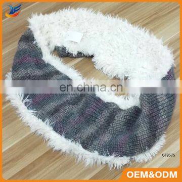 High quality machine grade knitted round scarf