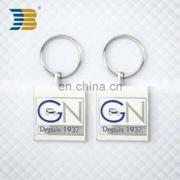 Square Shape Hard Enamel Custom Metal Car Keychain photo-6