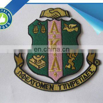 custom design woven embroidery patches badge