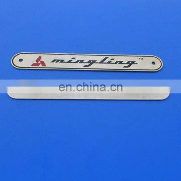 customize personalized metal label plate for handbag