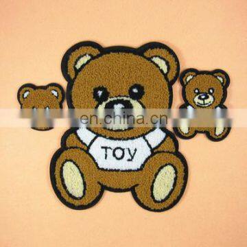 LOW MOQ Towel Patches for Jacket Custom Iron on Embroidery Towel Patch photo-3