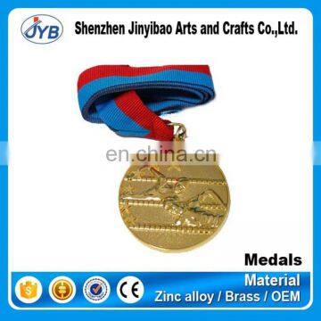 custom die cast award gold sport swimming medals and trophies