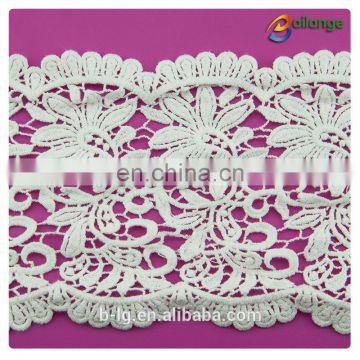 2016 wholesale Chemical Procuct type lace 100% Cotton Lace Embroidered Technics french lace wholesale