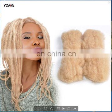 4pcs/lot tight Afro Kinky Bulk Hair 100% Human Hair For DreadLocks,Twist Braids Blonde Hair