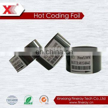 coding machine stamp roll/hot thermal transfer foil for printing expiration date FC3 type 30mm*100m size