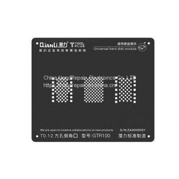 nandrepair Qianli Square Hole Black Stencil for All iPhone Series Hard Disk Module Reballing