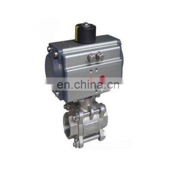 180 Degree Turn Pneumatic Piston 3-way Ball Valve photo-2