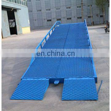 7LYQ Shandong SevenLift 10t Used Mobile Hydraulic Container Loading Unloading Adjustable Yard Dock Leveler Ramp