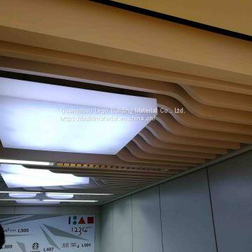 Entertainment Venue Aluminum Square Pass Integrated Ceiling Spraying Customized photo-2