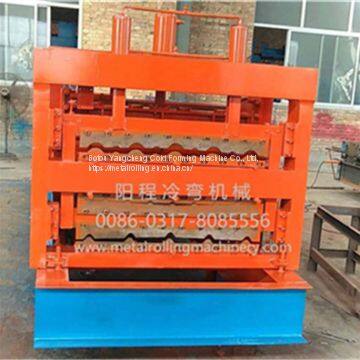 Roof Tile Double Layer Roll Forming Machine photo-2