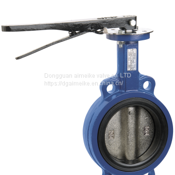 4020L Water Ductile Iron Butterfly Valve PN16 With O-ring Closed / Opened