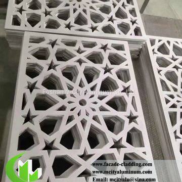 External aluminum wall cladding aluminum facade panels powder coated laser cut metal sheet