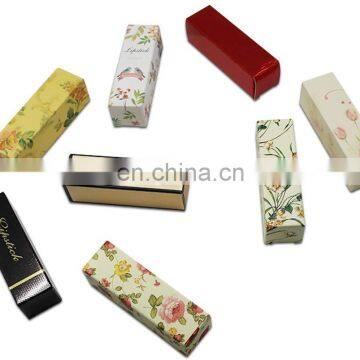 Full Color Cosmetic Lip Gloss Lipstick Paper Packaging Box With Custom Logo