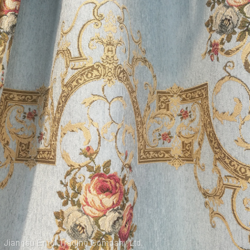 European 100% Polyester Fabric Jacquard Curtain