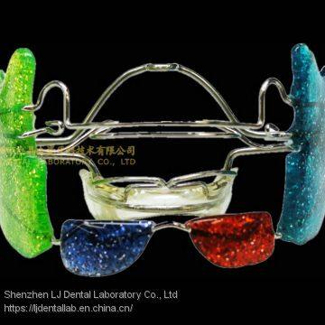 Dental orthodontic appliance, Bionator Appliance, Frankel Appliances, Fan-type Expander, laboratoire dentaire, Dentallabor, laboratorio dental, dental laboratory, Shenzhen LJ dental lab China