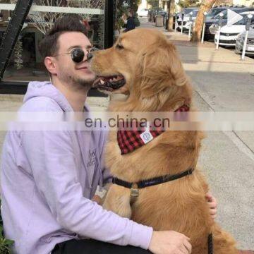 Custom Design Dog Bandanas Washable Triangle Bibs Scarfs Cotton Plaid Printing Kerchief for Dogs and Cats photo-6