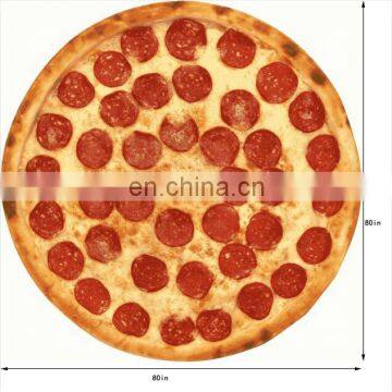 Hot Selling Comfort Food Creations Pizza Wrap Blanket Perfectly Pizza Sandfree Beach Blanket photo-3