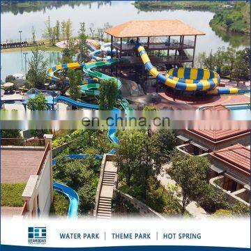 Big Water Park Design Equipment Supplier Fiberglass Water Slide Tube For Sale photo-5