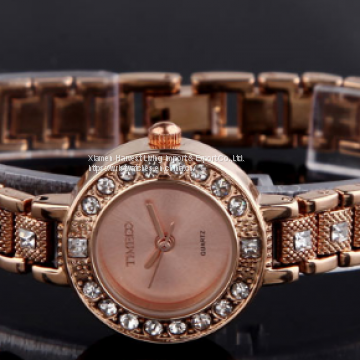 Wholesale Women's Men's Fashion Rhinestone Roman Numerals Analog Alloy Strap Quartz Watches