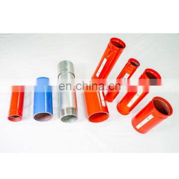 3" Galvanized Red Epoxy Welded Steel Pipe Thread End ASTM A795 SCH 40 photo-3