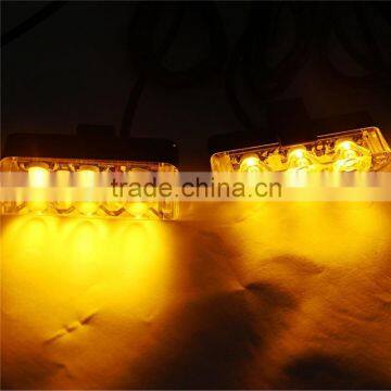 Amber LED Emergency light 8 Flash Modes High power Grille Net Light for Police car model YG350