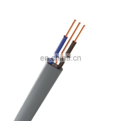 Flat electrical wire power cable 3 core 4 core flat electrical wire