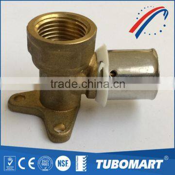 Factory price press pipe union 16mm wall mounted female elbow With SGS Certification