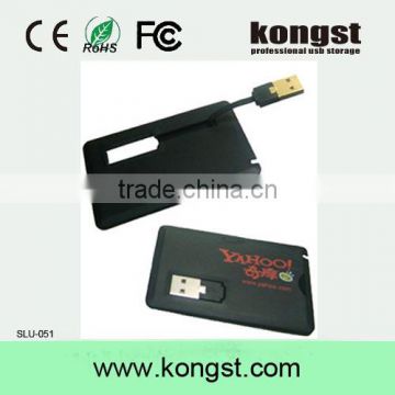 2016 fashional Kongst card usb flash memory with custom logo business card usb memory card