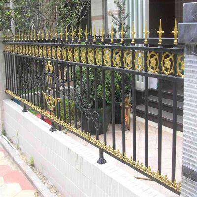 Welded Wire Mesh Fence Black Powder Coated Wrought Iron Panels