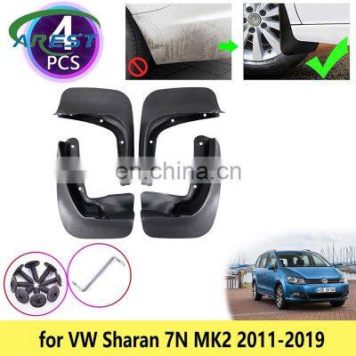 Mudguards Mudflap Fender Mud Flap Guards Muddy Baffle Splash Accessories for VW Volkswagen Sharan Seat Alhambra 7N MK2 2011~2019