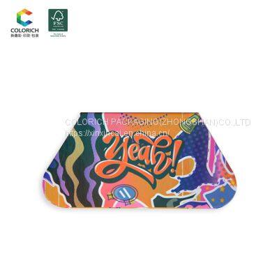 Wholesale Cardboard Empty Eyeshadow Palette Empty Makeup Palette Magnetic Paper Case 24 Pan Eyeshadow Palette With Mirror photo-2