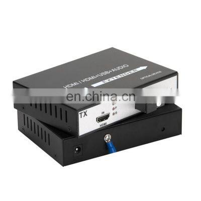 H D M I Fiber Optic Extender Support USB 2.0 Fiber Optic Video Audio Converter With Loop Out photo-5