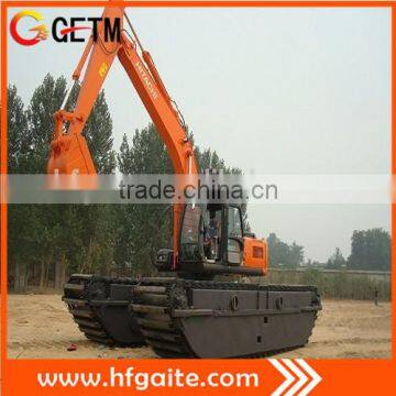 Premium steel fabricated amphibious excavator