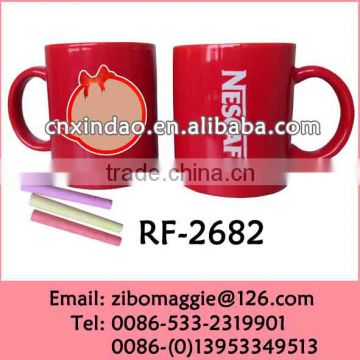 11oz Glazed Wholesale Promotional Ceramic Soup Mug with Written with Nescafe Design