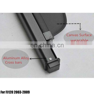 Black Rear Trunk Security Cargo Cover Shade for Prado FJ120 2003-2009 Tonneau Cover