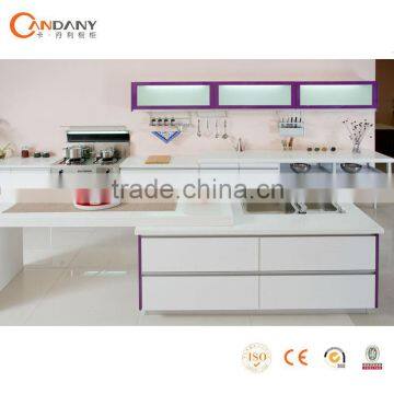 Simple Style Acrylic Kitchen cabinets,marble top kitchen cabinet