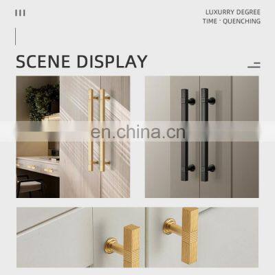 Solid Furniture Modern Cabinet Cupboard Handle Knob Gold Handles Metal Kitchen Cabinet Handle photo-2