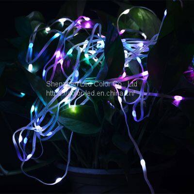 rgb digital leather wire strip ws2812b LC8812b sk6812 5v magic rgb ic 250 led light strip