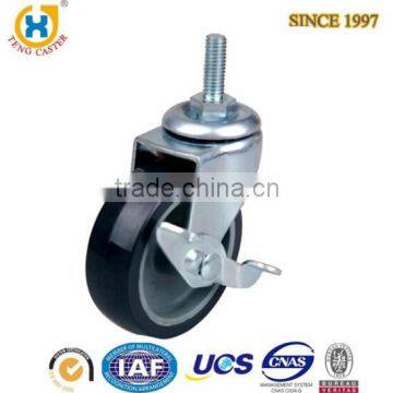 3-inch Light Duty Swivel plastic caster with Brake