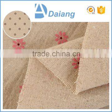 wholesale plain linen pillow covers popular pattern high quality small flower custom printed cotton polyester fabric