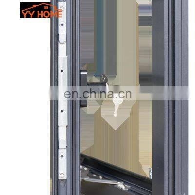 YY Made in Shanghai High Quality Certified Products Thermal Break Aluminum Casement Window Swing Opening Design Windows Price