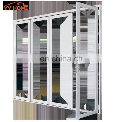 Heat insulation aluminum frame hurricane impact bi folding door