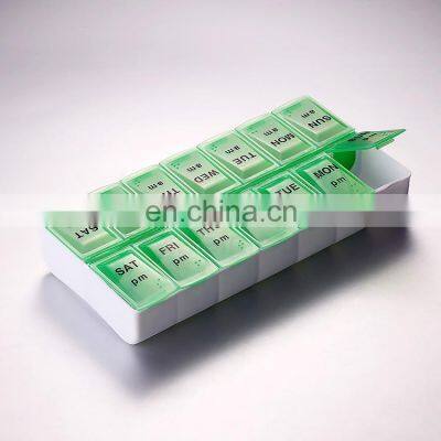 Eco Friendly Medicine Travel Size Custom Plastic Pills Organizer Medical Weekly 7 Day Pill Box photo-5