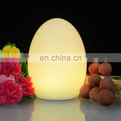 RTS Portable Restaurant Cordless Rechargeable Remote control LED egg lamp outdoor cordless bar table dinning rechargeable