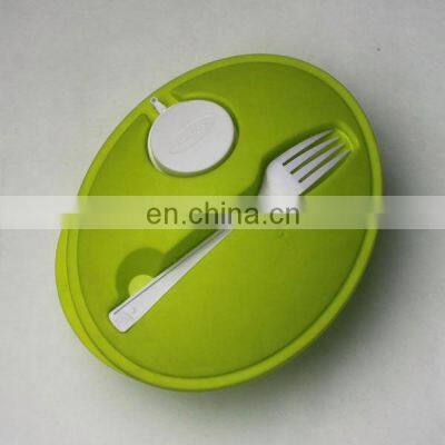 Custom Plastic Salad Container With Fork and Sauce Box photo-2