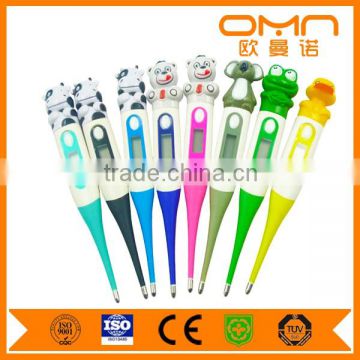 Beauty digital oral thermometer with cartoon head high accuracy and fast response