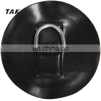 14cm Diameter Stainless Steel D-Ring Replacement Patch PVC for RIB Inflatable Boat photo-2