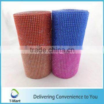 alibaba express turkey plastic diamond ribbons mesh trimming for fashion hairpins